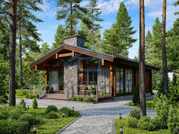 Одноэтажный дом из бруса 8х13 Новак