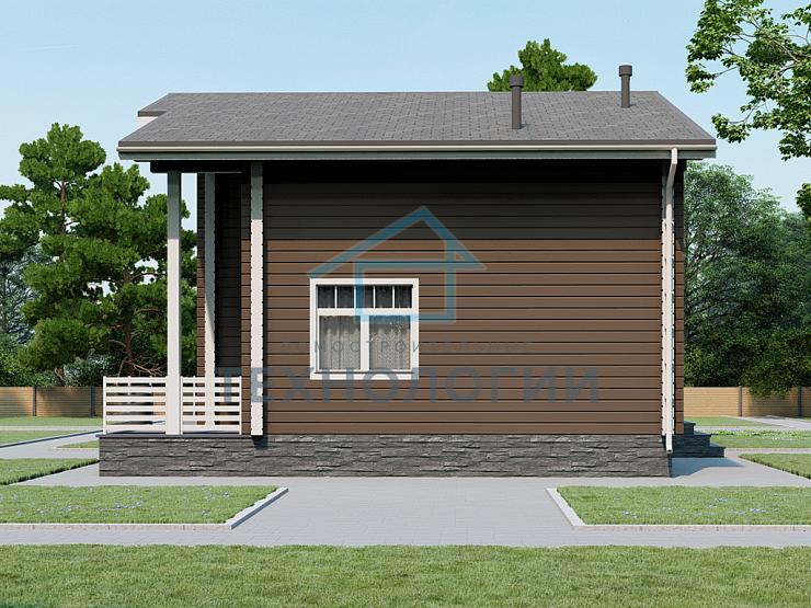 Двухэтажный дом из бруса 9х11 с террасой Велимира