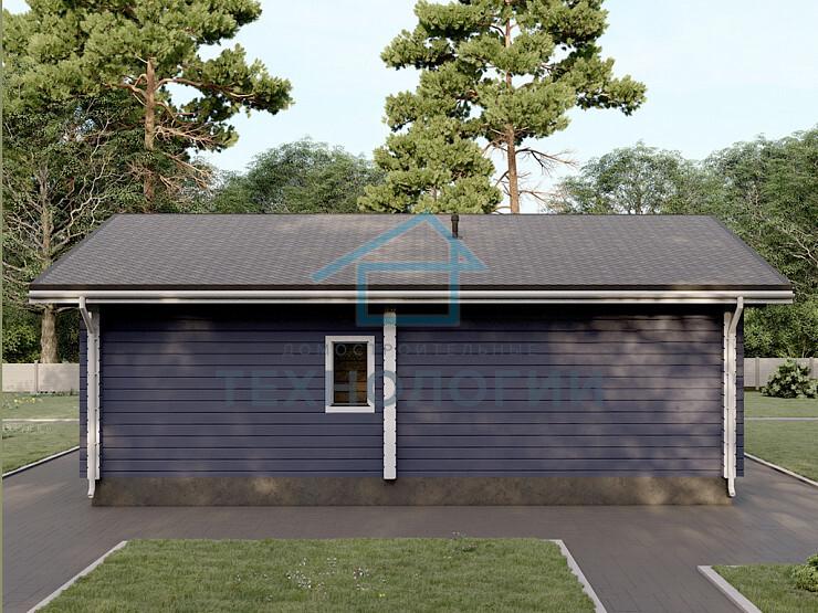 Одноэтажный дом из бруса 9х11 проект Фаина