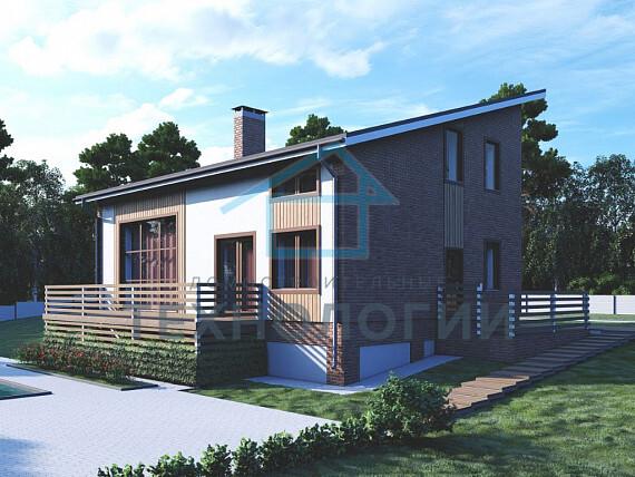 Проект дома с односкатной крышей: какой выбрать - одноэтажный или двухэтаж�ный, детали