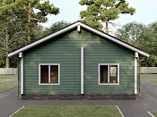 Одноэтажный дом из бруса 9х12 проект Зиновья