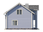 Полутораэтажный дом шале из бруса 9х9 с котельной Млада