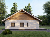Одноэтажный дом из газобетона 11х11 проект Антарес