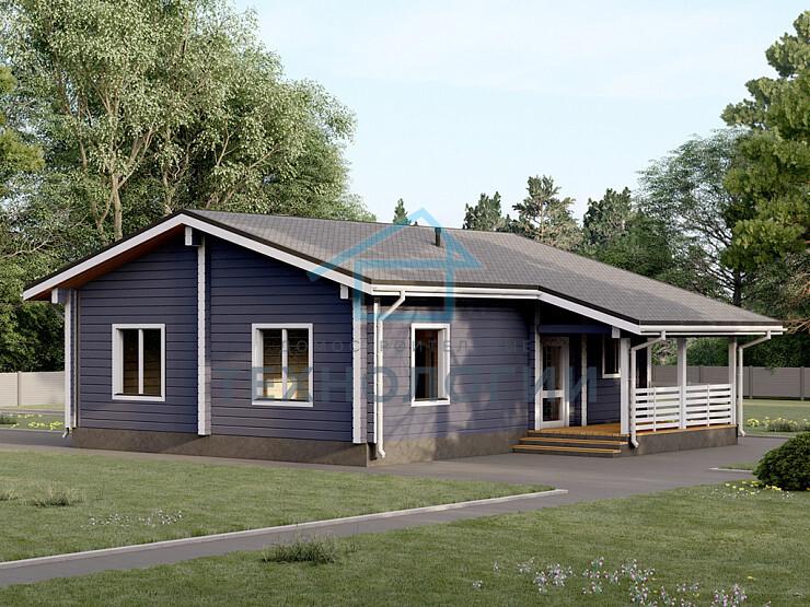 Одноэтажный дом из бруса 9х11 проект Фаина