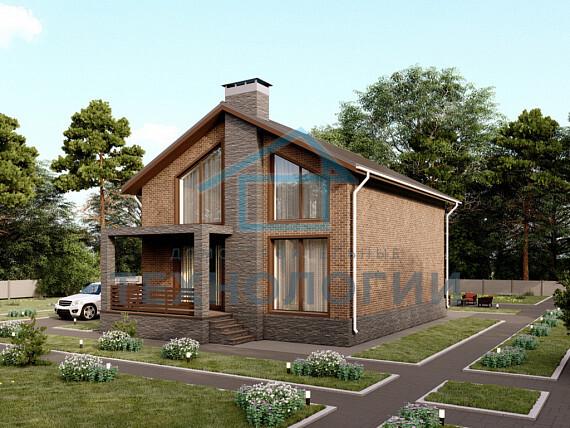 Полутораэтажный дом из газобетона 10х13 проект Зоран