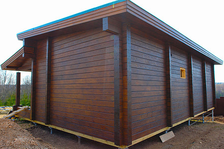 Двухэтажный дом из бруса 8х13 проект Забела