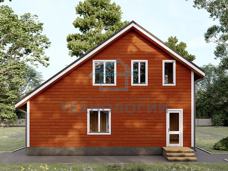 Двухэтажный каркасный дом 9х9 проект Радислав