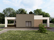 Одноэтажный дом из газобетона 11х12 проект Воица