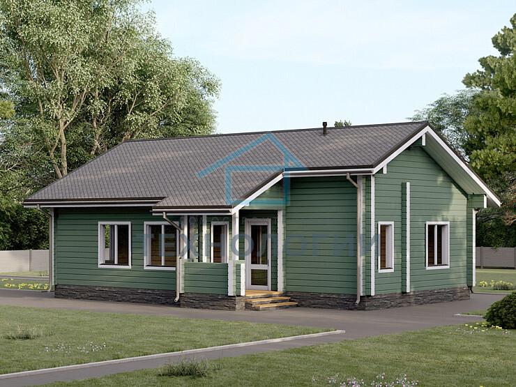 Одноэтажный дом из бруса 9х12 проект Зиновья