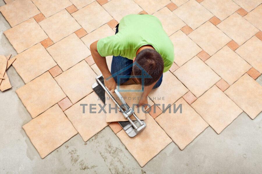 Укладка напольной плитки по проектной раскладке