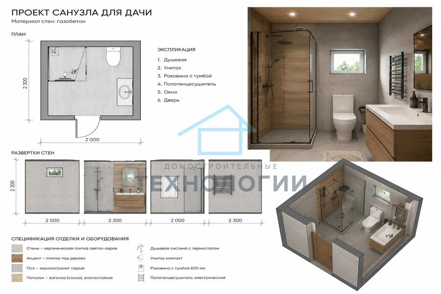 Проект санузла