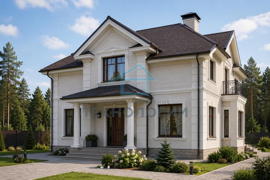 Классический дом из газобетона