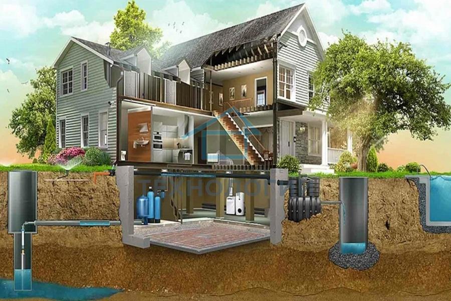 Системы отопления и водобнажения в загородных домах под ключ